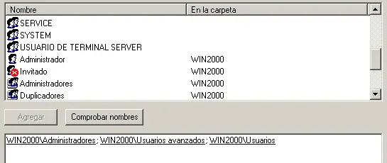 Permisos en Windows XP