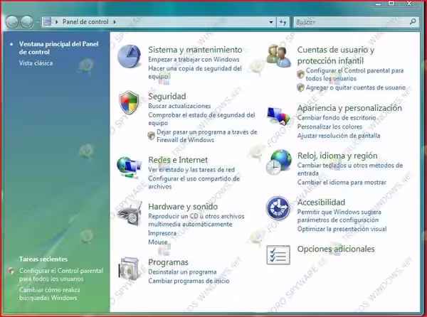 Panel de control