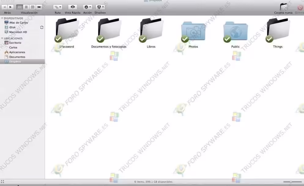 carpetas dropbox