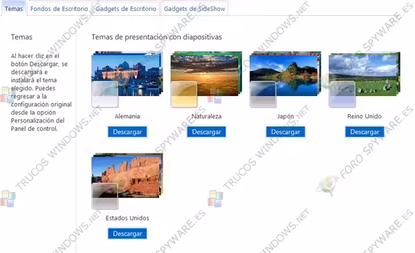 Temas Windows 7 Descarga Temas