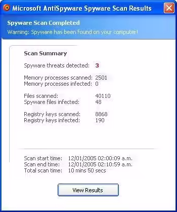 Instalacion y configuracion de Microsoft AntiSpyware