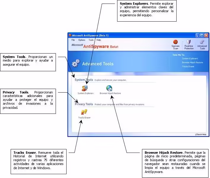 Instalacion y configuracion de Microsoft AntiSpyware
