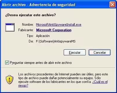 Instalacion y configuracion de Microsoft AntiSpyware