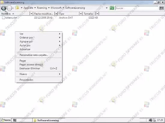 Revertir cambios después de actualizar Vista