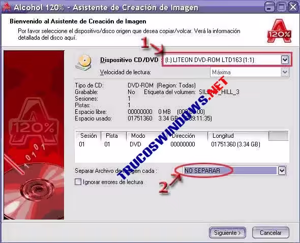 Copiar juegos  PlayStation 2 con Alcohol 120%