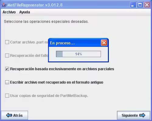 Recuperar archivos en eMule, eDonkey y overnet MetfileRegenerator