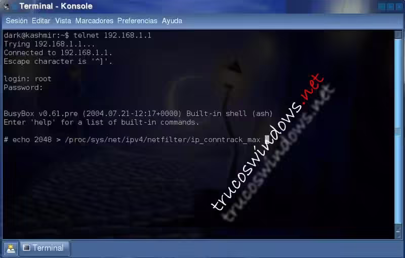 Configuracion puertos router D-Link para eMule Consola Windows