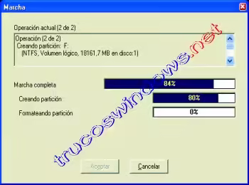 Redimensionar y crear nueva particion usando PartitionMagic Redimensionar y crear nueva partición
