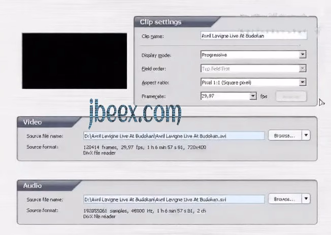 Vídeo añadido al proyecto de TMPGEnc