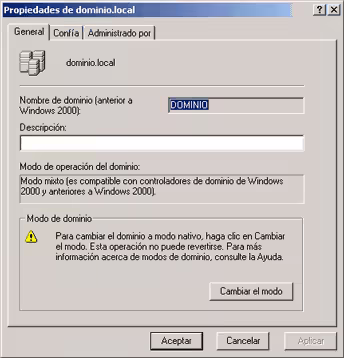Propiedades de dominios y confianza de Active Directory Propiedades de dominios y confianza de Active Directory