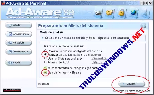 Guia Ad-Aware Escaneando sistema