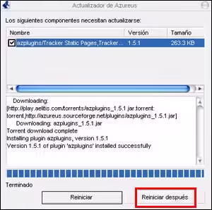 Manual de instalacion y configuracion de Azureus Configuración de Azureus