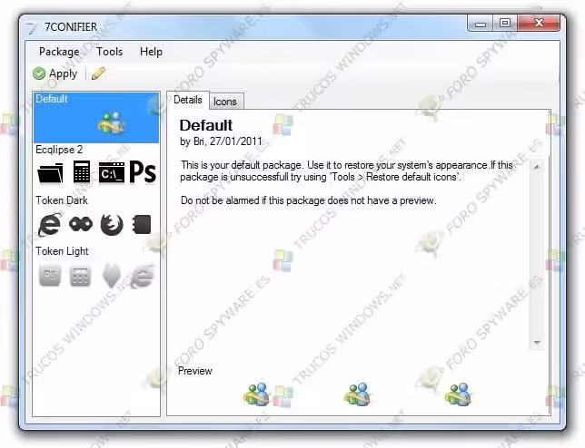 Cambiar los iconos de sistema en Windows 7 Cambiar los iconos de sistema en Windows 7