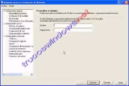 Instalacion desatendida de Windows XP