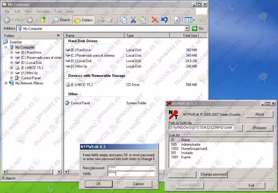 Cambiar contraseña en Windows 8/8.1 Cambiar contraseña en Windows 8/8.1
