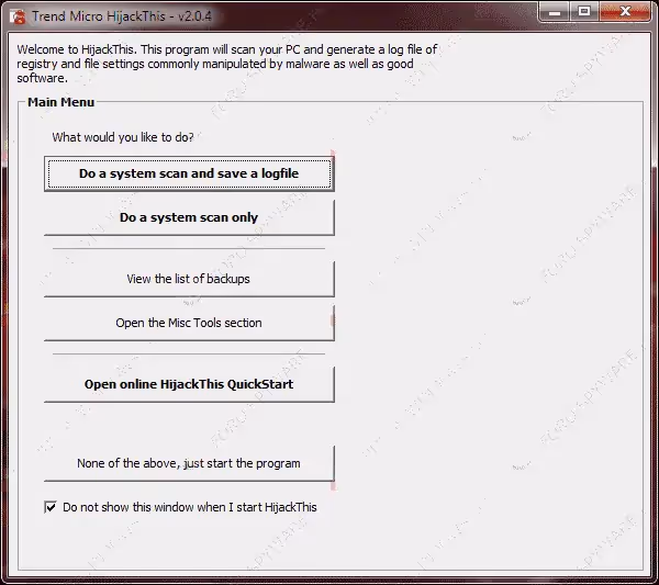 Manual de uso HijackThis Manual HijackThis