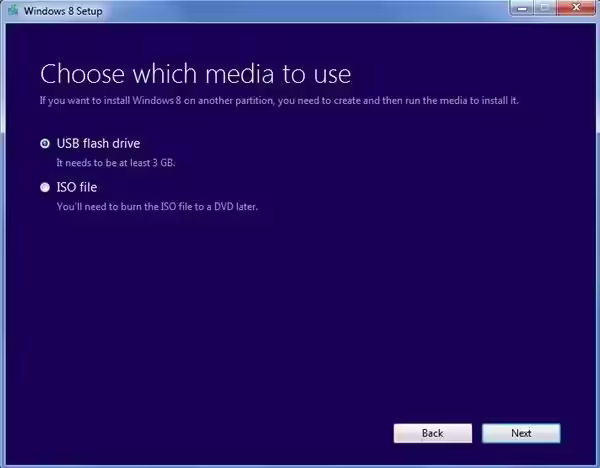 Elección Windows 8 USB