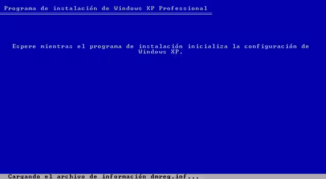 Instalación de Windows XP