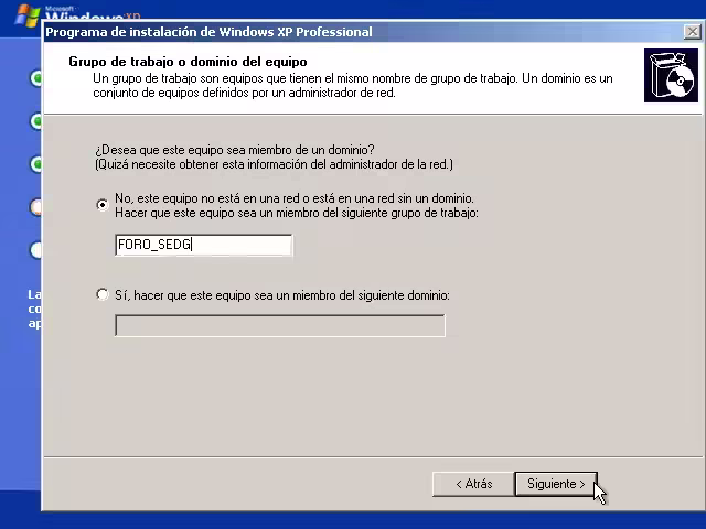 Instalación de Windows XP Instalación de Windows XP