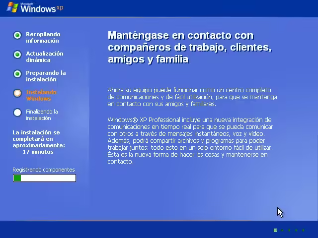 Instalación de Windows XP Instalación de Windows XP
