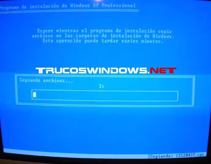 Formatear e instalar Windows XP