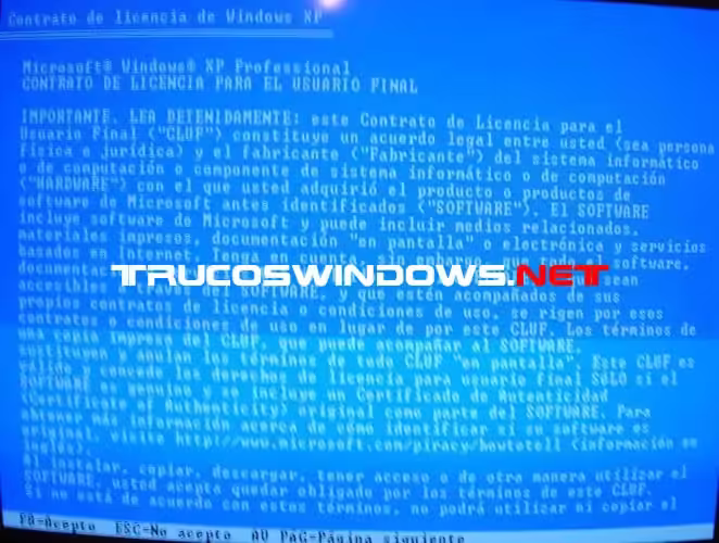 Formatear e instalar Windows XP