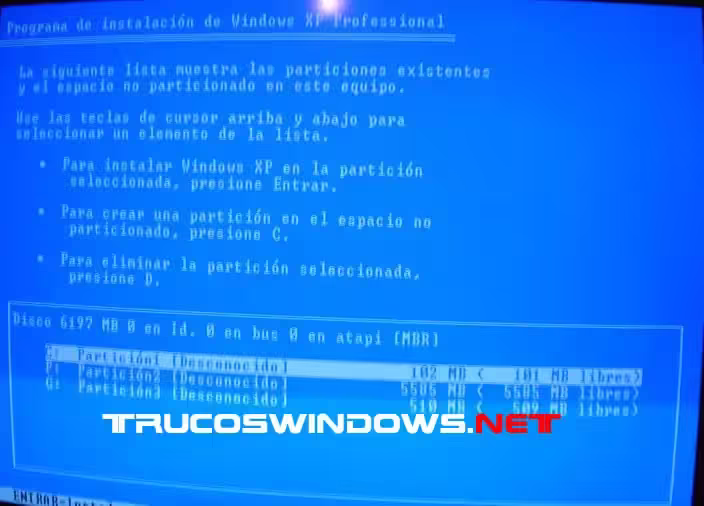 Formatear e instalar Windows XP