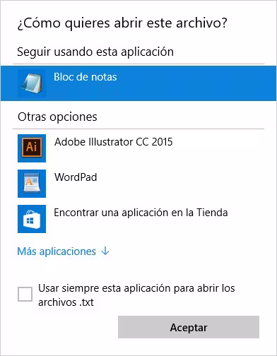 Restaurar asociaciones de archivos-Abrir con Restaurar asociaciones de archivos-Abrir con