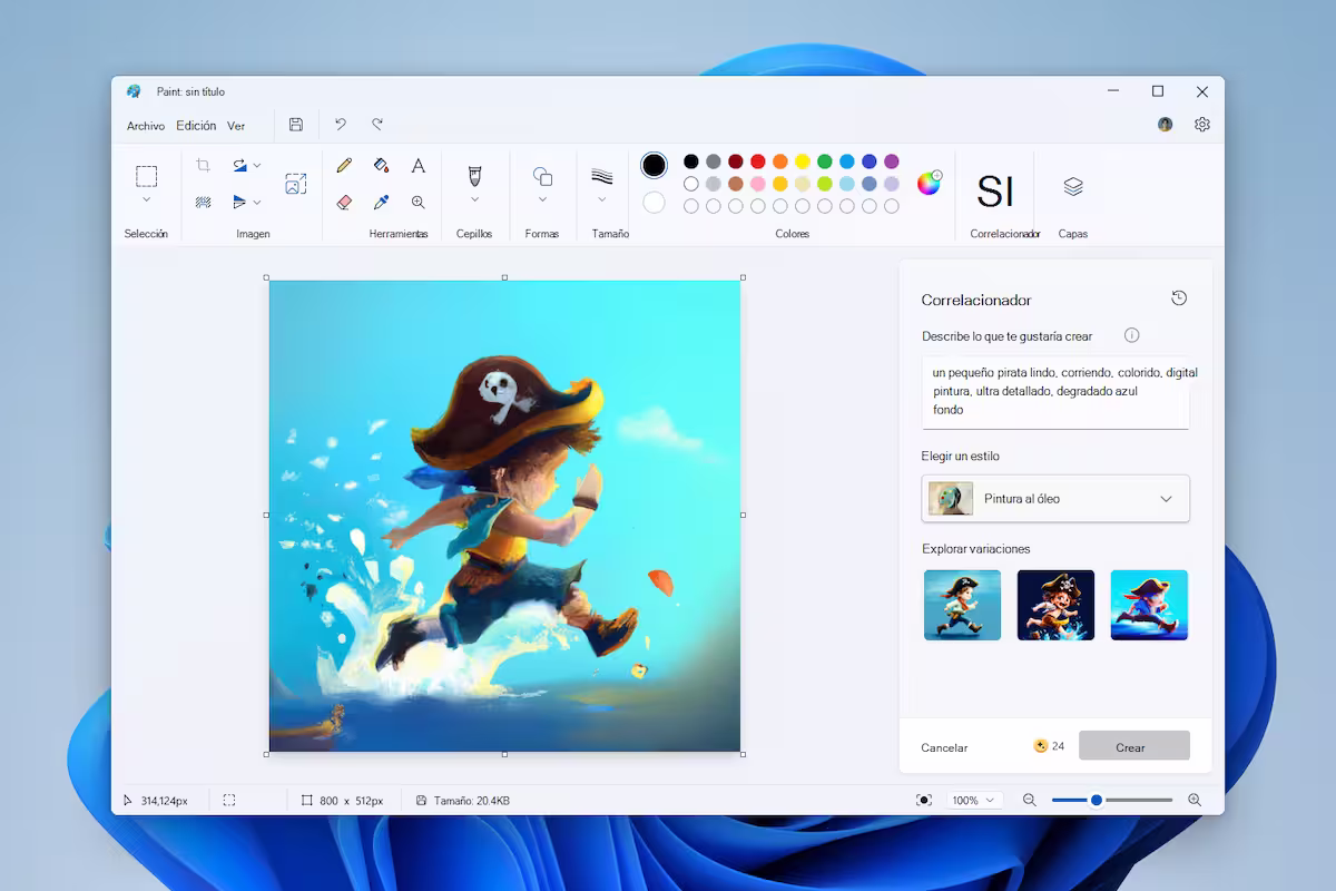 Usar Paint Cocreator para generar imágenes de IA Usar Paint Cocreator para generar imágenes de IA
