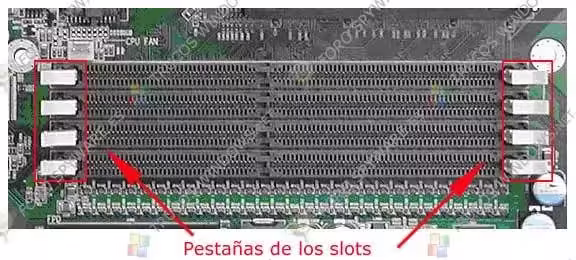 Slots placa base de ordenador