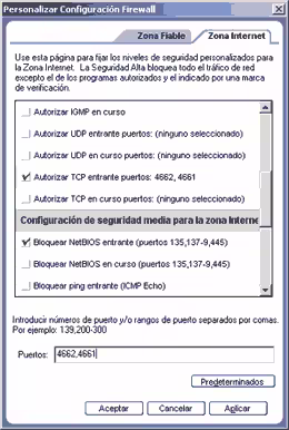 Abrir puertos que usa Edonkey