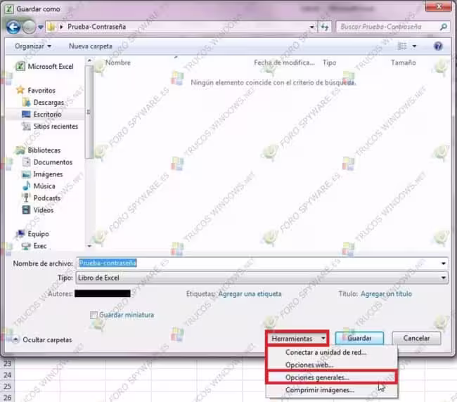 Proteger con contraseña archivo Excel 2010 Proteger con contraseña archivo Excel 2010