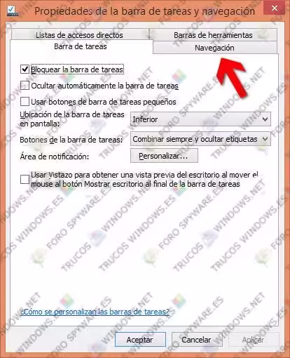 Iniciar Windows 8 en el escritorio - Navegacion Iniciar Windows 8 en el escritorio- Navegacion