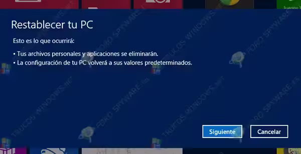 Restaurar y Restablecer