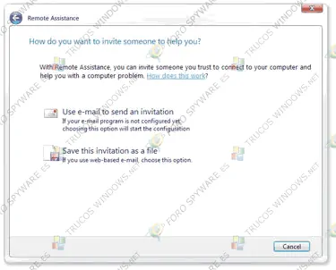 Ayuda y comentarios en Windows Vista