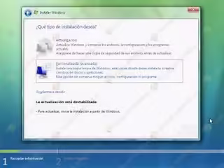 Instalación Windows Vista