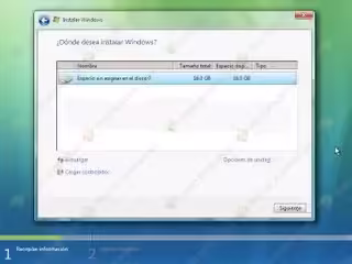 Instalación Windows Vista
