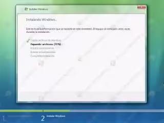 Instalación Windows Vista