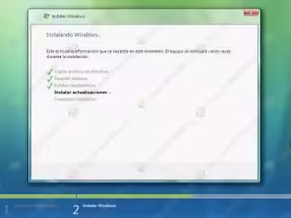 Instalación Windows Vista