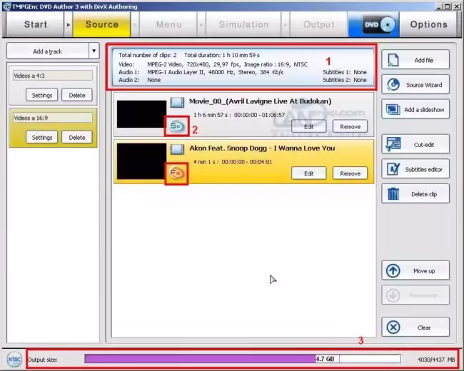 Crear DVD con el TMPGEnc DVD Author