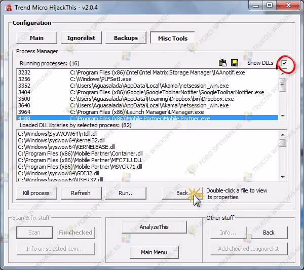 Manual completo de análisis e interpretación de logs de hijackthis y uso del programa