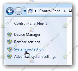 Crear un punto de restauración de sistema en Windows 7