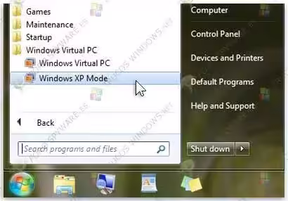 Windows XP Mode en Windows 7