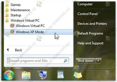 Windows XP Mode en Windows 7