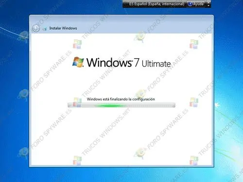 Finalizando configuración Windows 7