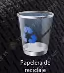 papelera de reciclaje