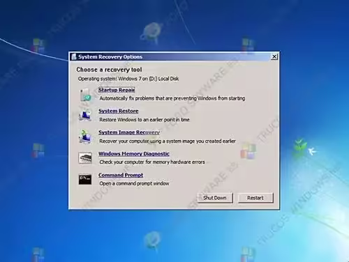 Reparar Windows 7 con System Recovery Discs