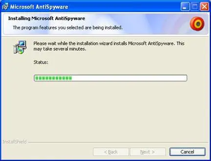 Instalacion y configuracion de Microsoft AntiSpyware