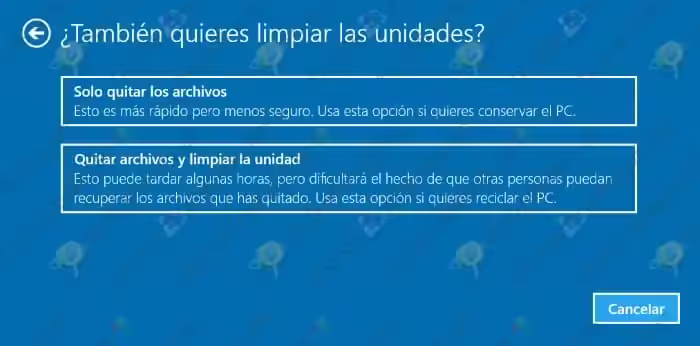 Cómo restaurar Windows 10