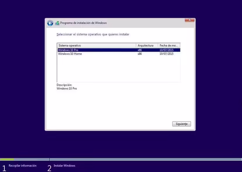 Instalar Windows 10 - Pro - Home